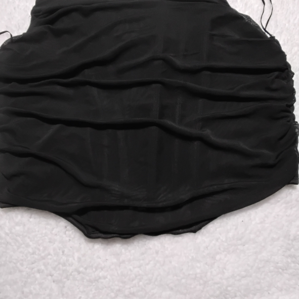 Black Ruched Top